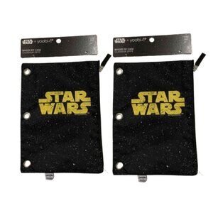 Yoobi Star Wars Single Zipper Pencil Case Black 2pk